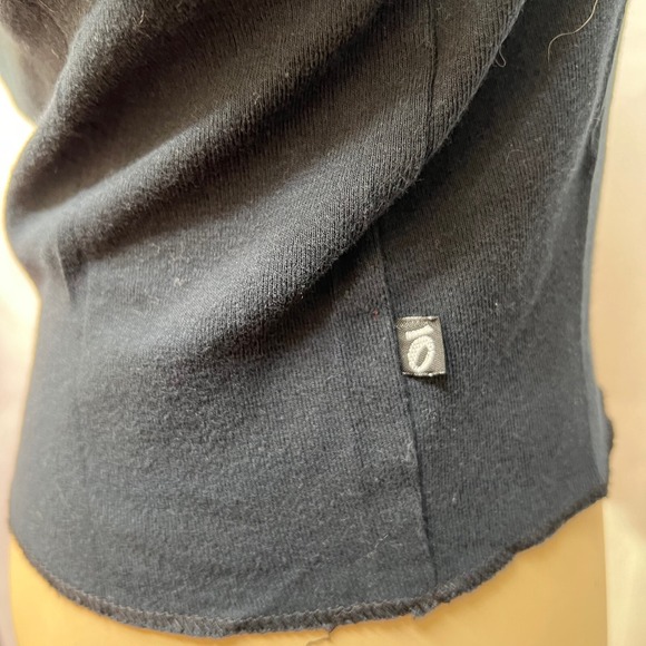 Y2K Otomix Meditation Graphic Baby Tee Womens OS Cropped Black Yoga Short Sleeve - Picture 6 of 8